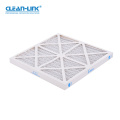 Clean-Link Cardboard Frame Synthetic Fiber Media Pleat Structure Filter